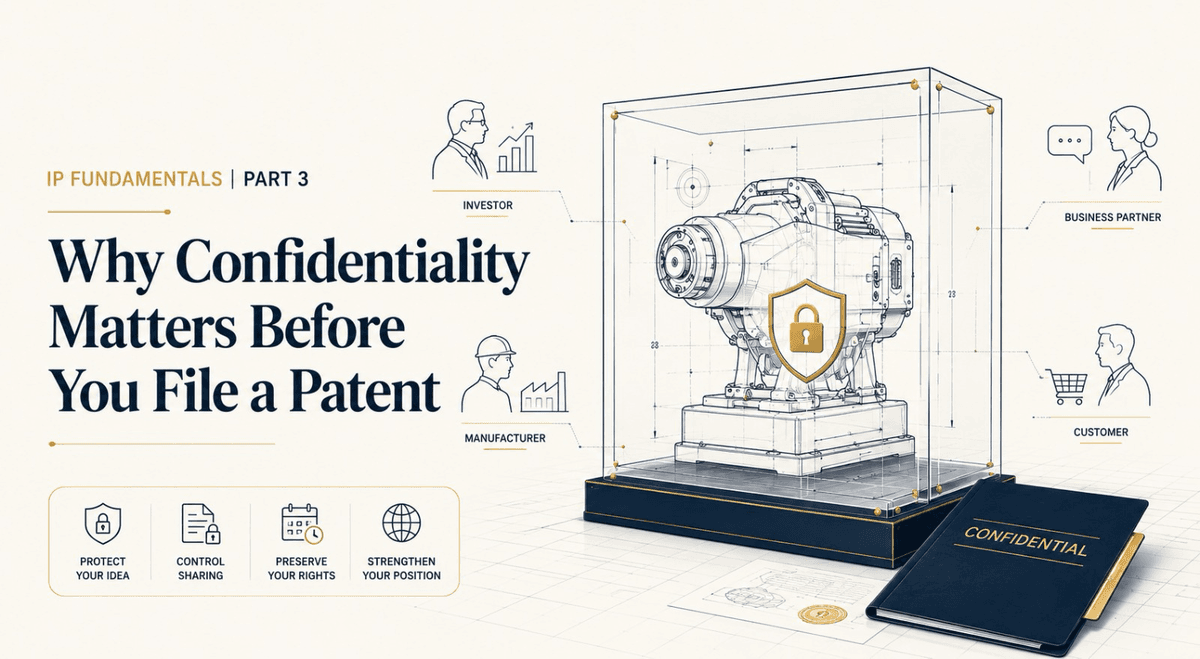 IP Fundamentals | Part 3: Why Confidentiality Matters Before You File a Patent